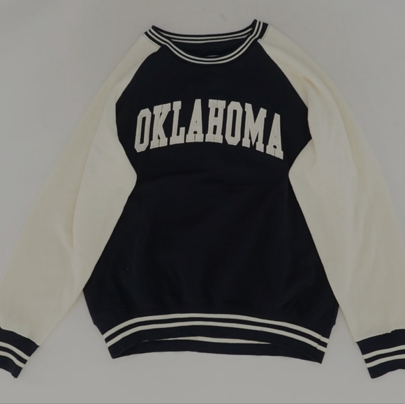 Ny popular Oklahoma collegiate crew neck varsity pullover sweater - Picture 1 of 1